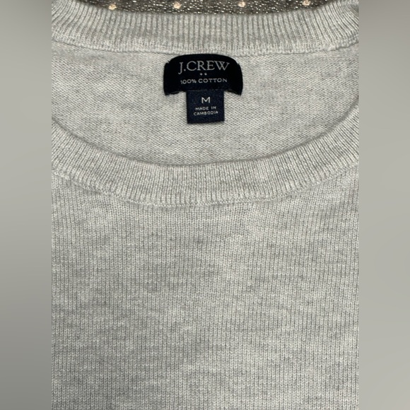 J. Crew Cotton Stretch Crewneck Sweater - Picture 2 of 6